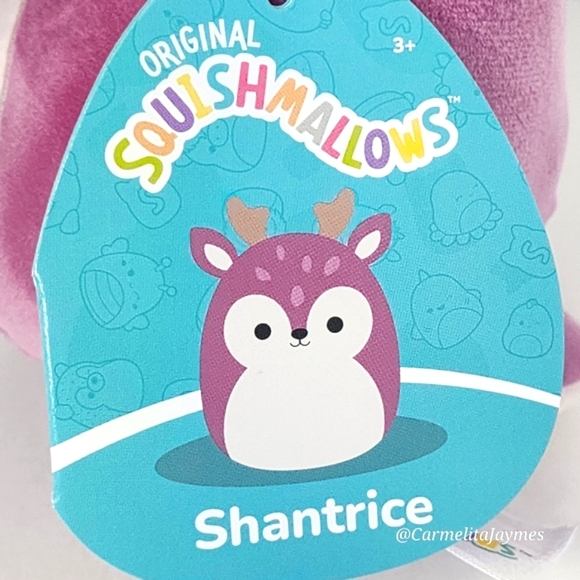 🎁 GAVE AS DONATION 🎄 SHANTRICE 🦌 Purple  Reindeer Christmas 2024 Squishmallow - Picture 3 of 8